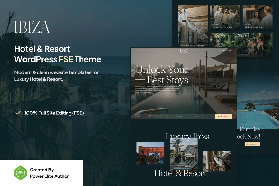 Ibiza – Luxury Hotel & Resort FSE WordPress Theme