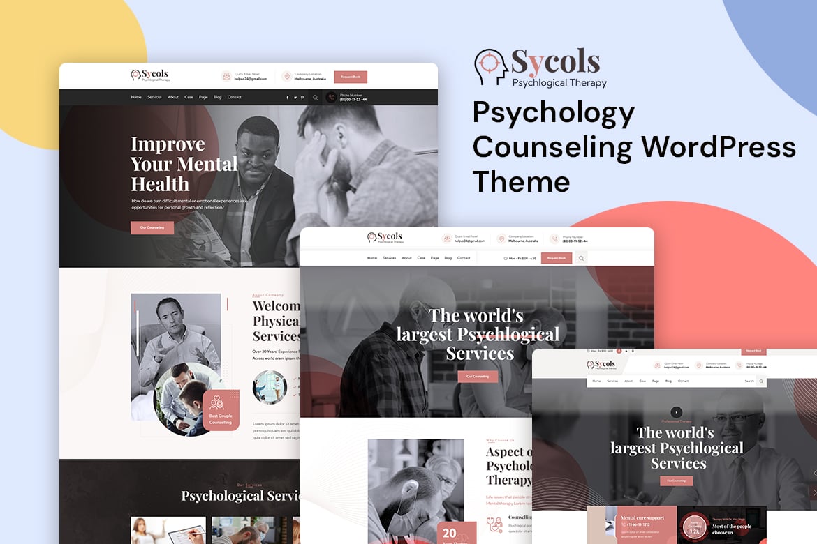 Sycols - Psychology Counseling WordPress Theme