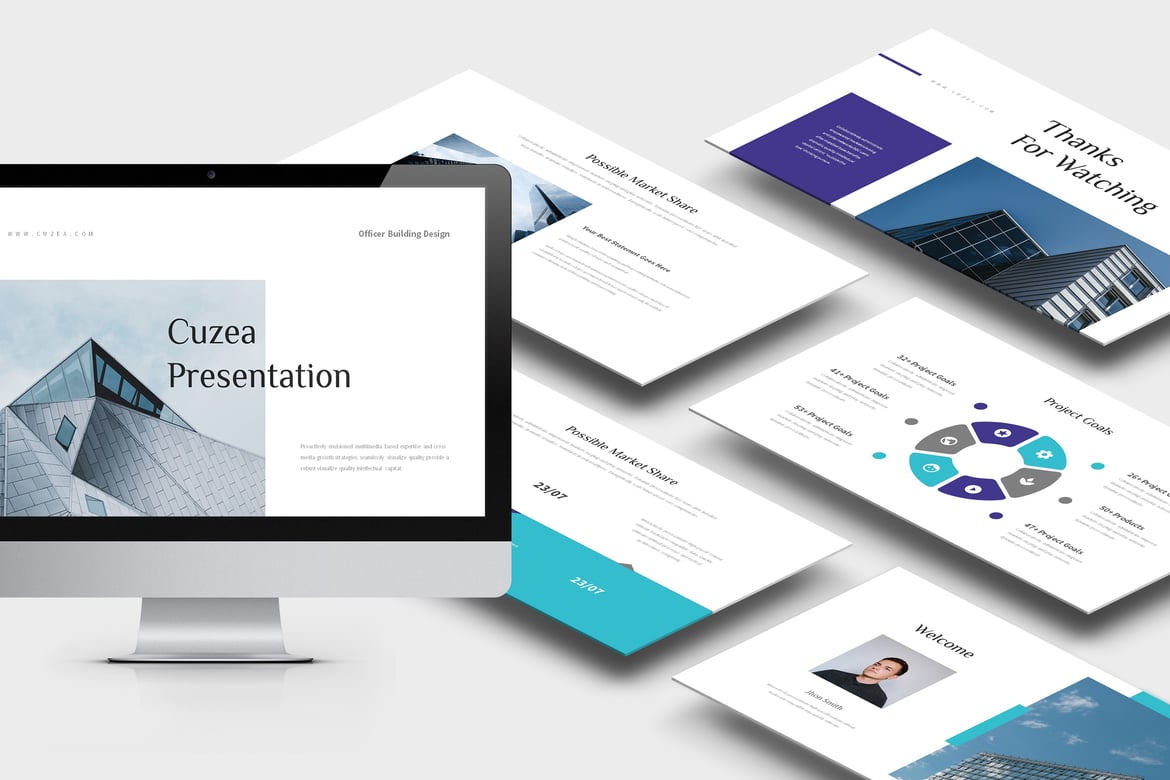 Cuzea : Office Spaces Rental Powerpoint