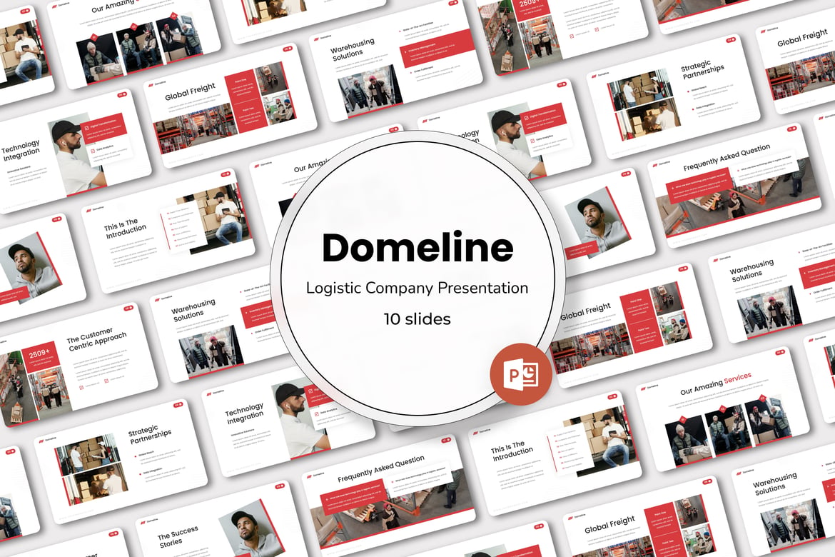 Domeline - Logistic Company Powerpoint