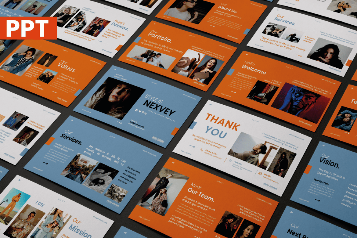 Nexvey Powerpoint Template