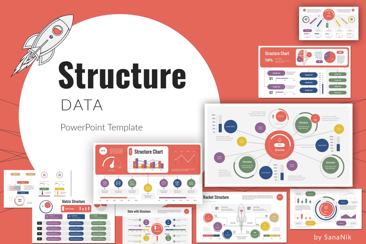 Structure Data PowerPoint Presentation Template