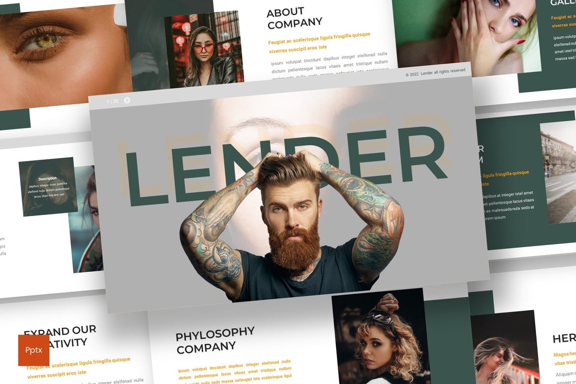 Lender - Fashion Powerpoint Template