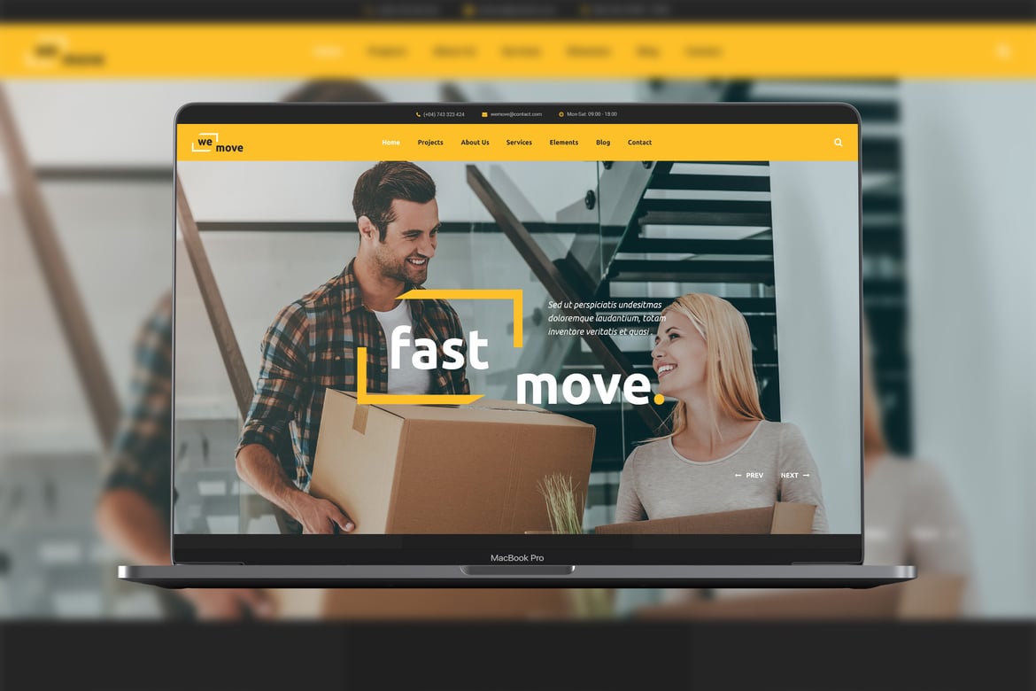 WeMove - Home Moving & Logistic WordPress Theme