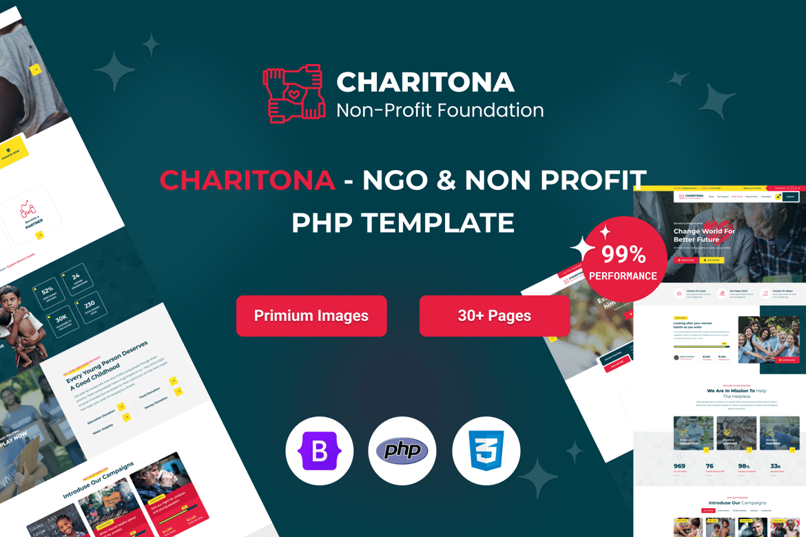 Charitona - Charity & Nonprofit PHP Template