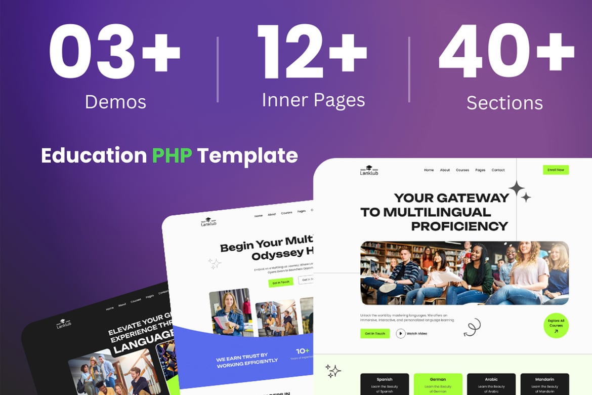 Lanklub - Education & Online Course PHP Template
