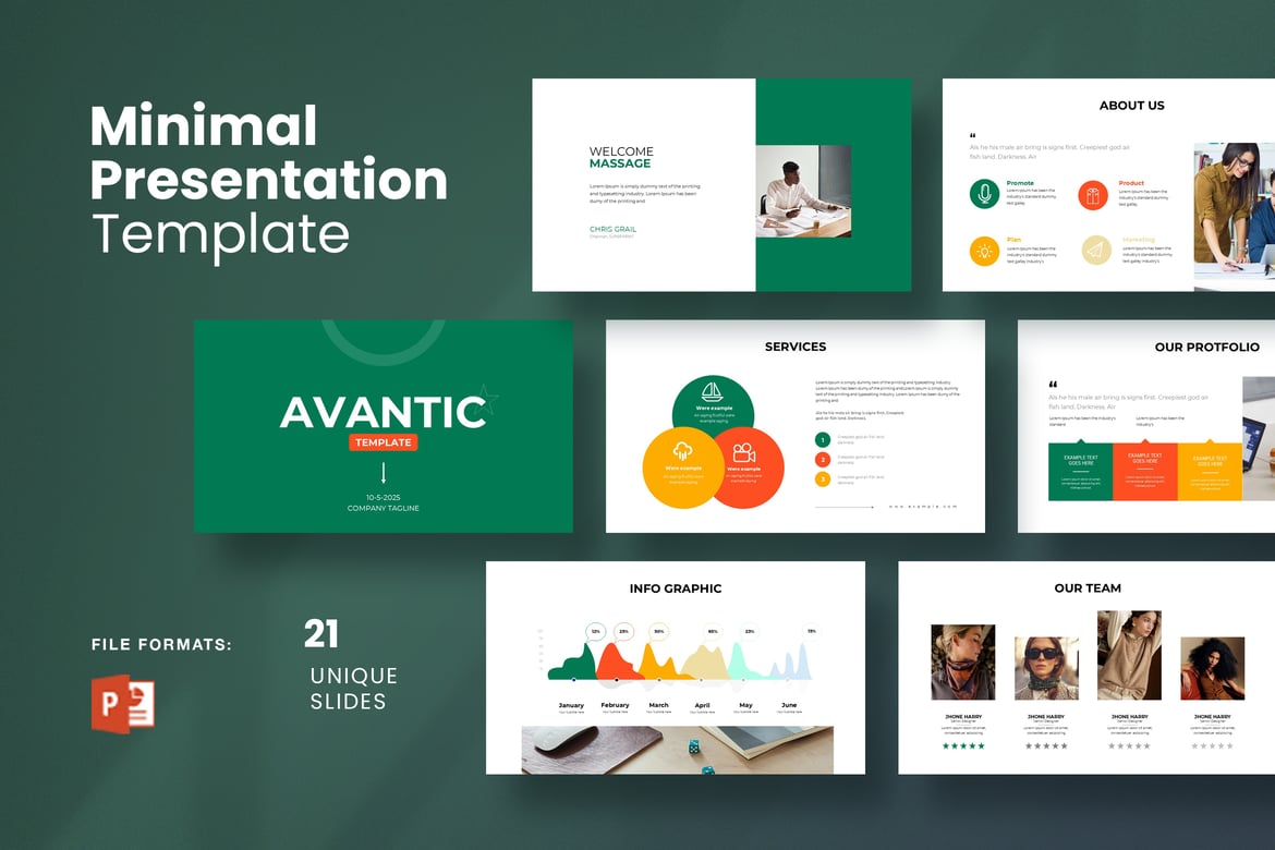 Avantic Minimal PowerPoint Presentation