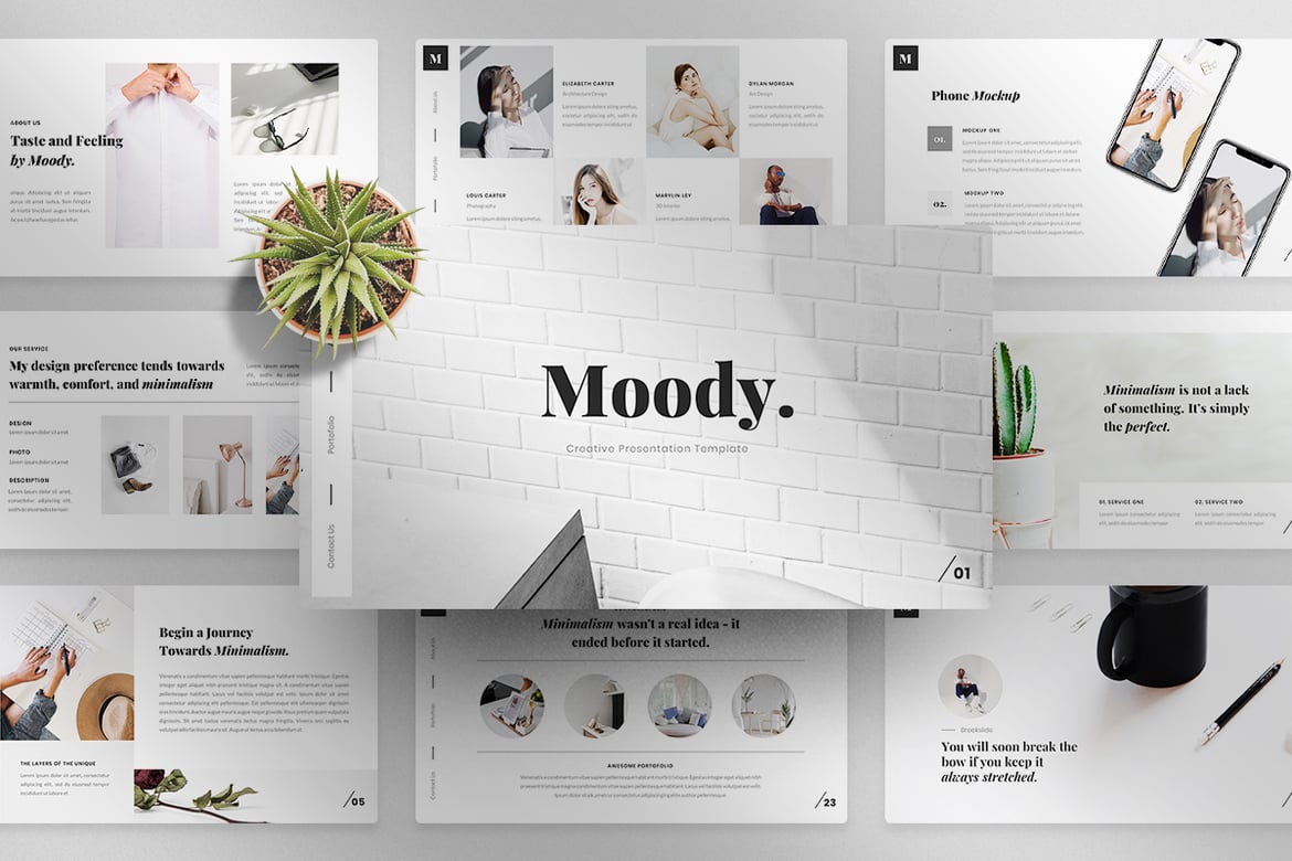 Moody-Creative PowerPoint Template