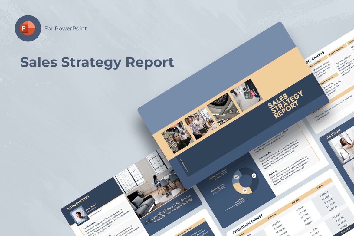 Sales Strategy Report PowerPoint