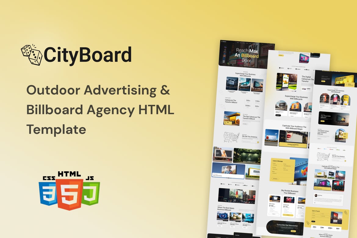 Cityboard Outdoor Advertising & Billboard Ads HTML