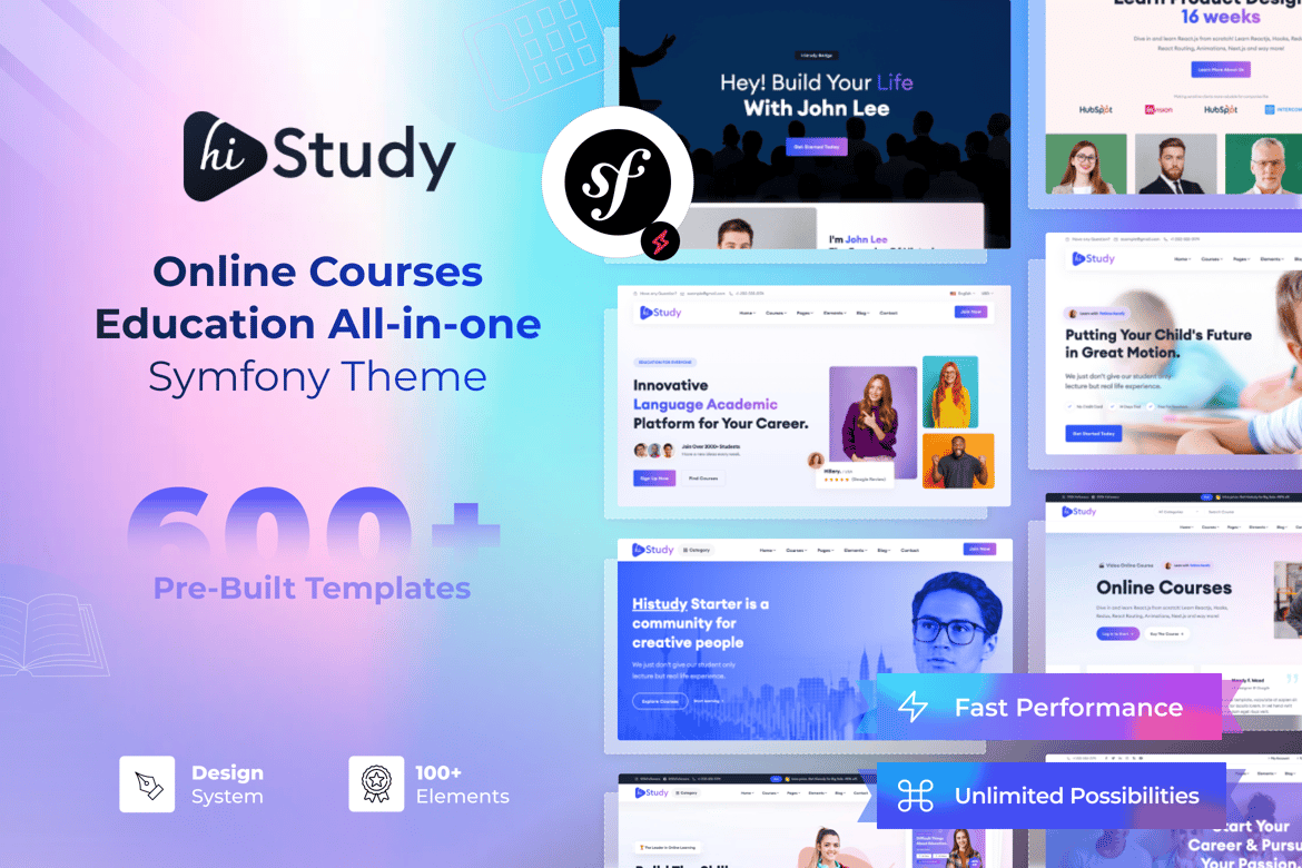 HiStudy Online Courses&Education Symfony Template
