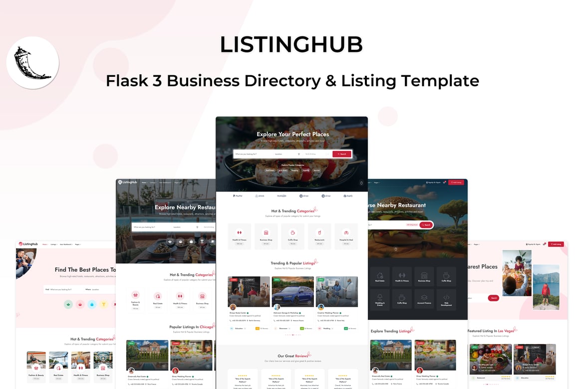 ListingHub - Flask Business Listing Template
