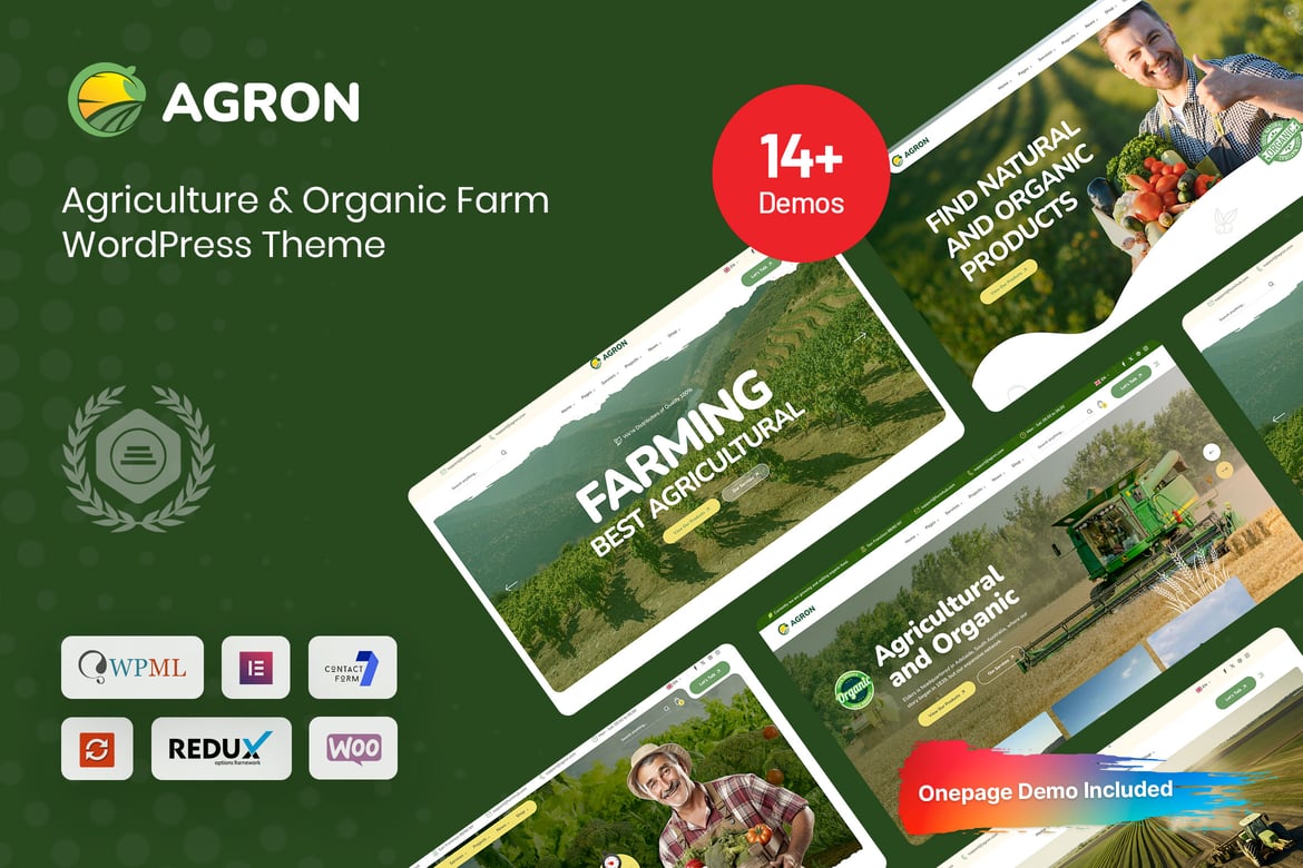 Agron - Agriculture & Organic Farm WP Theme