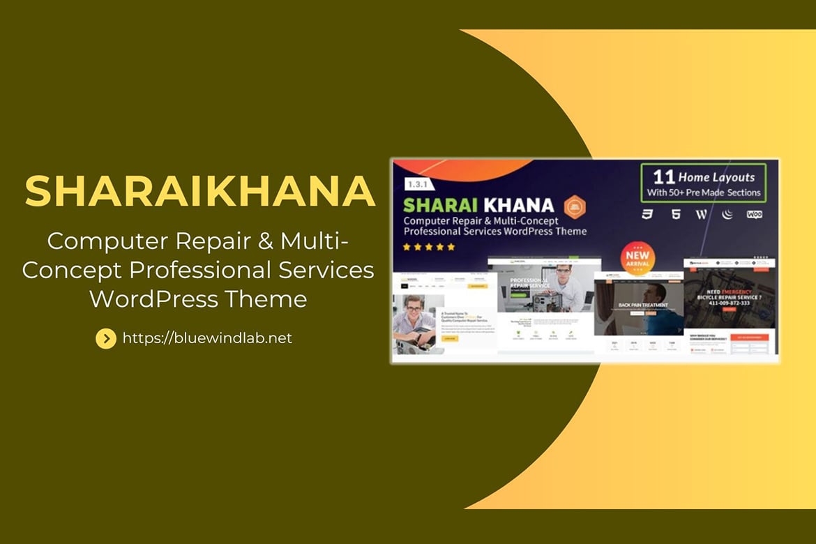 Sharai Khana - Computer Repair WordPress Theme