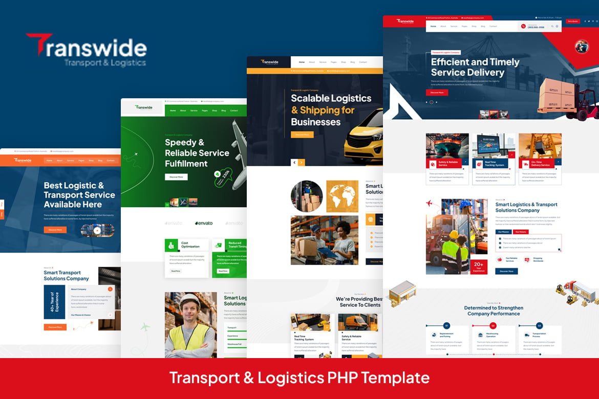 Transwide - Transport & Logistics PHP Template